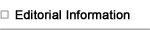 Editorial Information