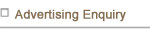 Advertising Enquiry